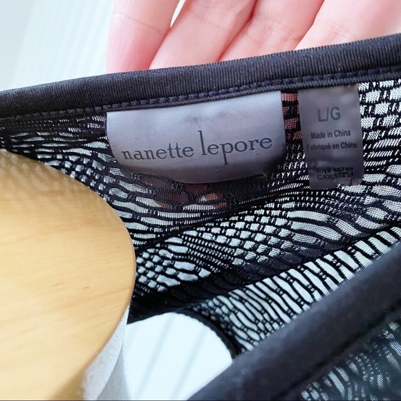 Nanette Lepore Floral Print Mesh Workout Tank Top Size Large - Picture 10 of 11